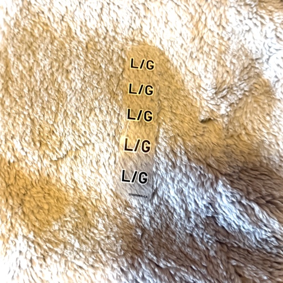 Uniqlo light blue fluff yarn fleece full zip jacket NWT - Picture 4 of 9